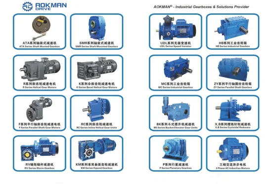 Flanschmontierter 3-Phasen-Stirnradgetriebemotor der R-Serie mit Vollwelle